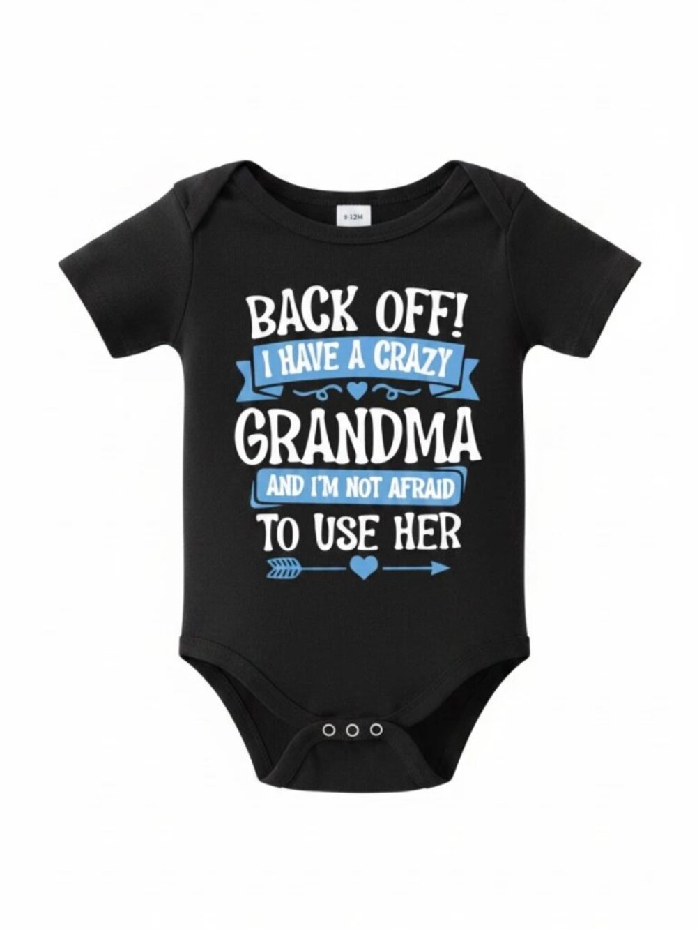 New Baby Boys Casual Back Off Body Suit Size 9-12M
